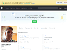 Tablet Screenshot of joshpeek.com